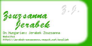 zsuzsanna jerabek business card